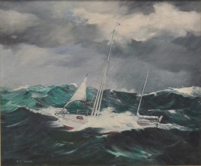 Lot 285 - C J Worth, Gipsy Moth IV Rounding The Cape 1966/1967