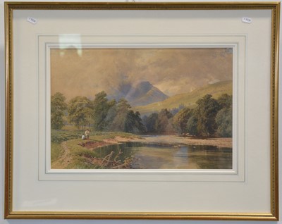 Lot 167 - Harry Sutton Palmer, River landscape with fishermen