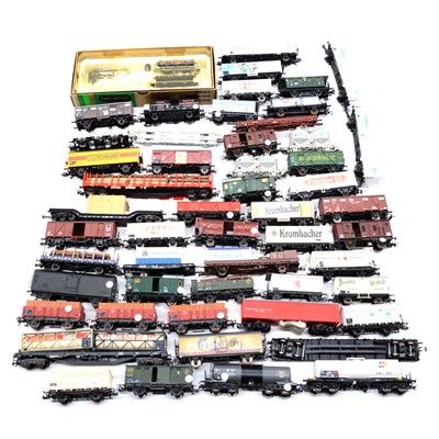 Lot 302 - Fifty-three Piko, Fleischmann, Trix and other HO gauge wagons