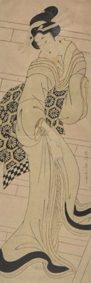 Lot 85 - Kikugawa Eizan, Two woodblock prints of courtesans