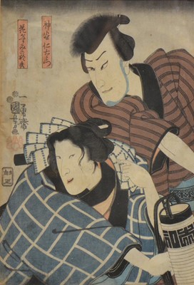 Lot 306 - Utagawa Kunisada, two woodblock prints
