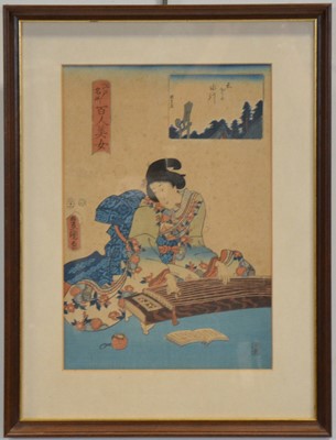 Lot 306 - Utagawa Kunisada, two woodblock prints