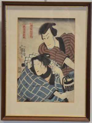 Lot 306 - Utagawa Kunisada, two woodblock prints