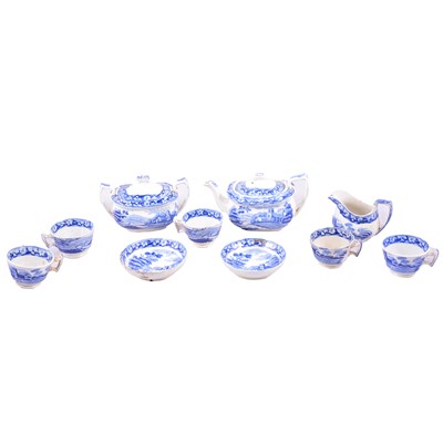 Lot 32 - Staffordshire transferware toy tea service