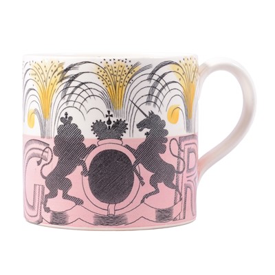 Lot 66 - Eric Ravilious for Wedgwood, a George VI Coronation mug, 1937