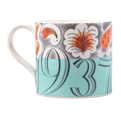 Lot 68 - Eric Ravilious for Wedgwood, a George VI Coronation mug, 1937