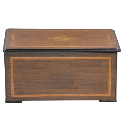 Lot 11 - Late 19th Century Swiss musical box, with six bells