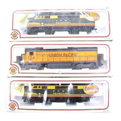 Lot 243 - Three Bachmann HO gauge diesel locomotives, boxed