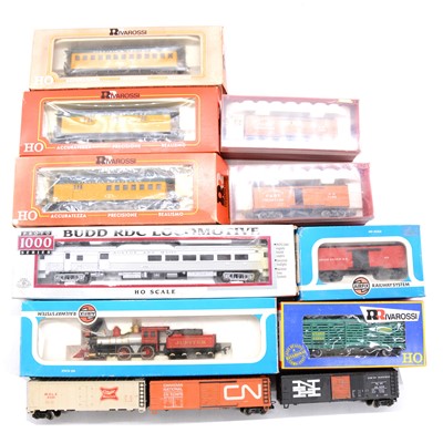 Lot 133 - Twelve HO gauge locomotives, wagons and coaches