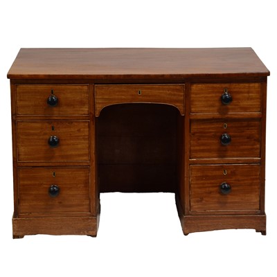 Lot 421 - Victorian mahogany twin pedestal desk