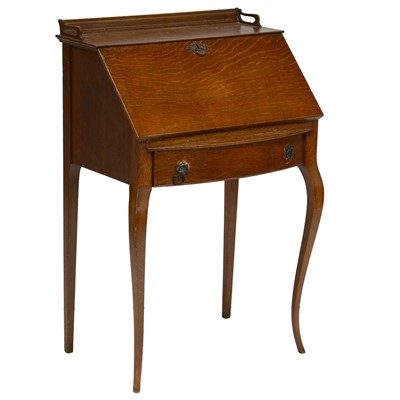 Lot 412 - Edwardian oak bureau