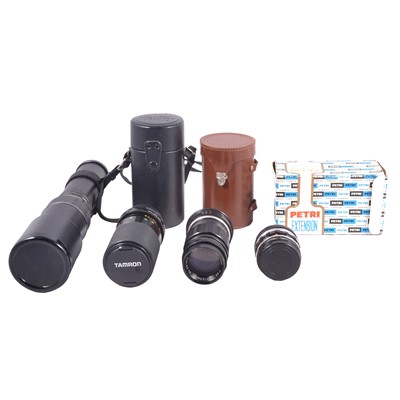 Lot 80 - Camera lenses, / Photographic and camera accessories, / Slide viewers and accessories