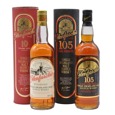 Lot 153 - Glenfarclas - 105 Cask Strength and 10 year old