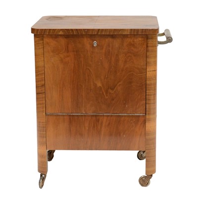 Lot 112 - Art Deco walnut drinks cabinet