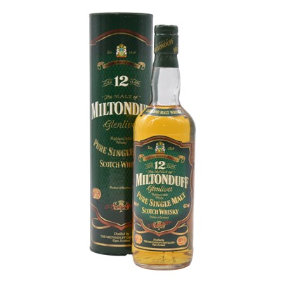 Lot 161 - Miltonduff Glenlivet, 12 year old, single Highland malt whisky