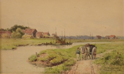 Lot 263 - Thomas Pyne, The Brooks Walberswick, and Part of the village of Walberswick.