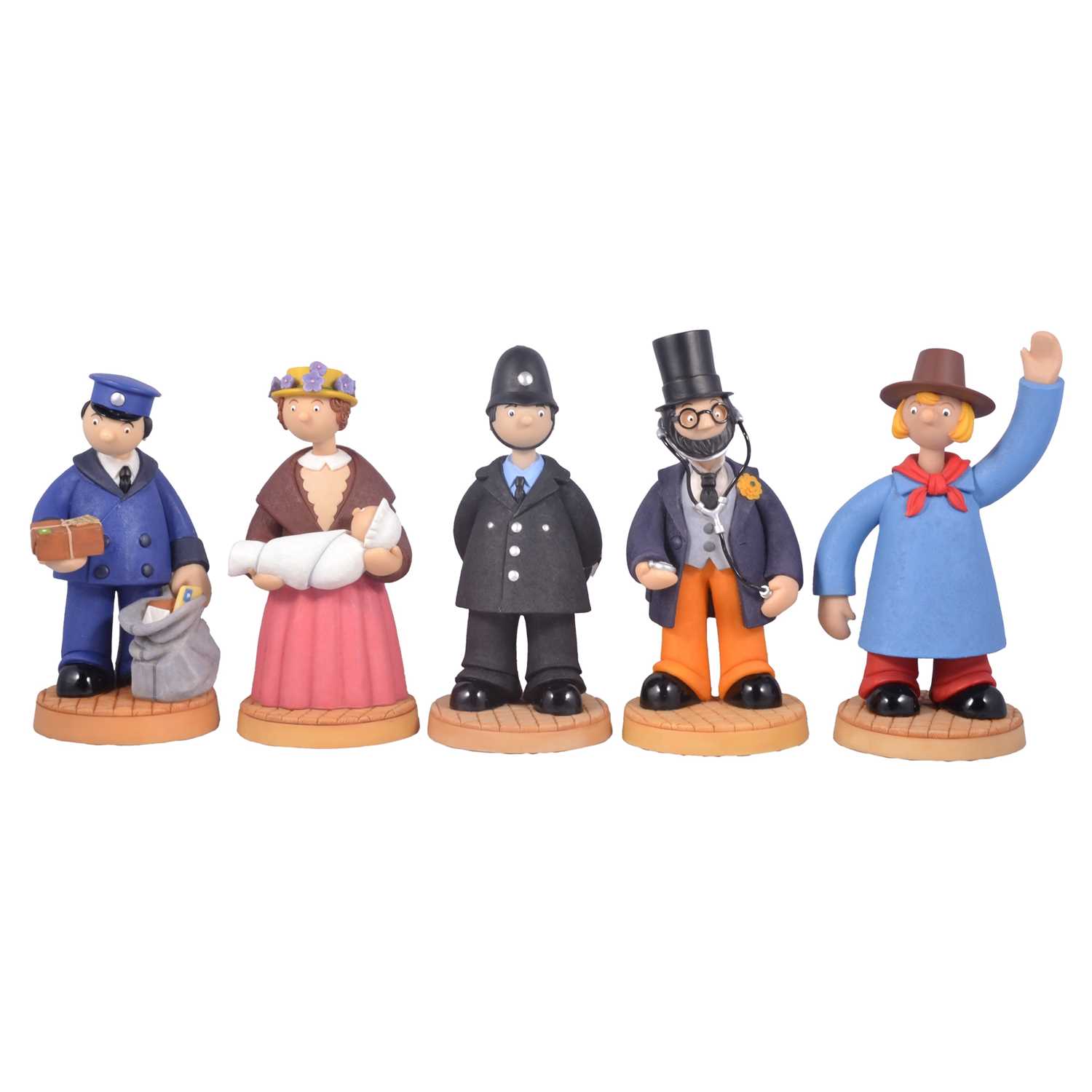 Lot 81 - Five Robert Harrop Camberwick Green figures, boxed