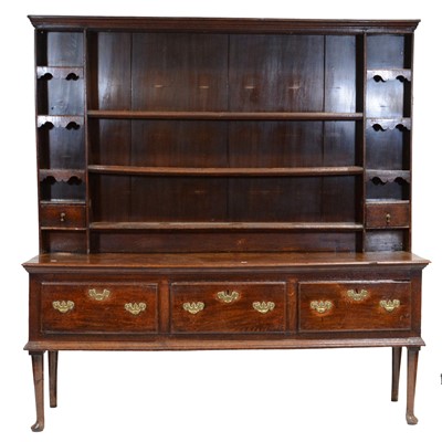 Lot 440 - George III oak dresser