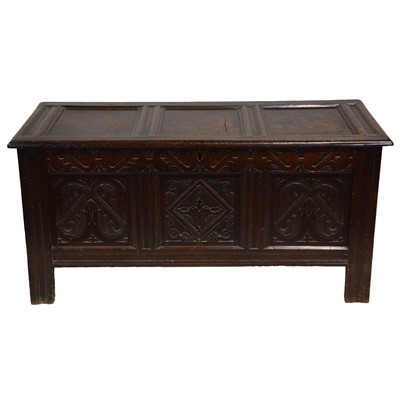 Lot 416 - Joined oak coffer