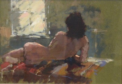 Lot 251 - Eric Ward, Reclining Nude: Suzie seated