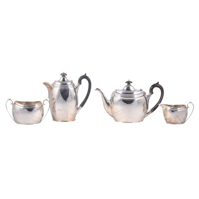 Lot 251 - Four-piece silver teaset, Edward Barnard & Sons, London 1906.