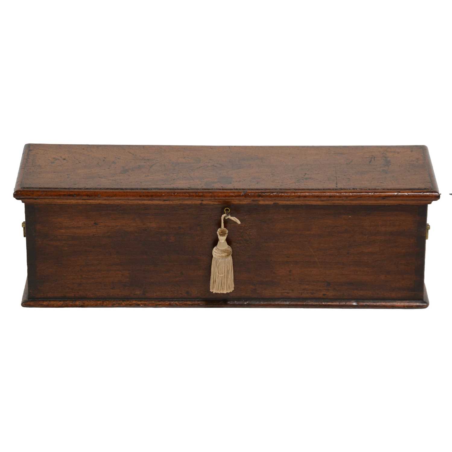 Lot 454 - Mahogany deed box