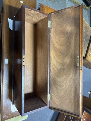 Lot 454 - Mahogany deed box