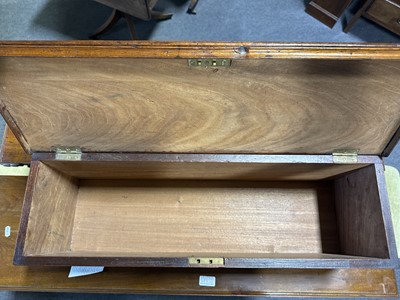 Lot 454 - Mahogany deed box