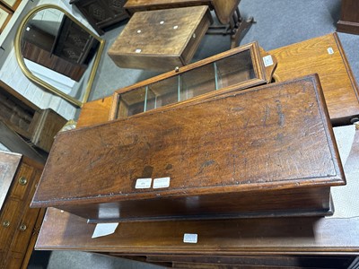 Lot 454 - Mahogany deed box