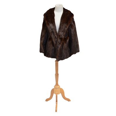 Lot 182 - A mink jacket, Astrakhan fur coat and another fur coat.