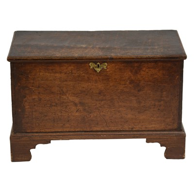 Lot 378 - Boarded oak and beechwood blanket box