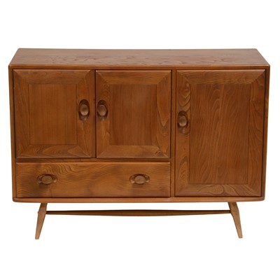 Lot 405 - Ercol Windsor elm and beech sideboard