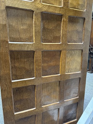 Lot 86 - Robert 'Mouseman' Thompson of Kilburn, an oak double wardrobe, 1941