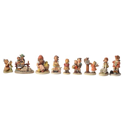 Lot 43 - Collection of Hummell pottery figures