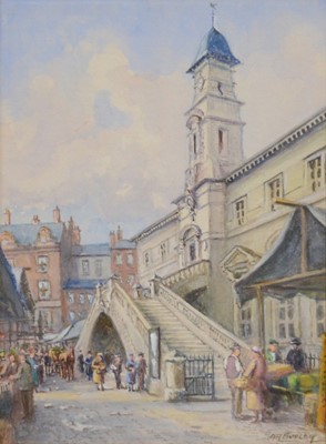 Lot 262 - Albert H Findley, Three watercolours of Leicester