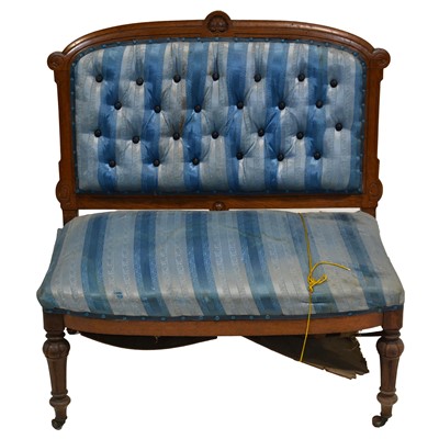 Lot 397 - Victorian oak framed settee