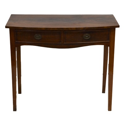 Lot 372 - George IV mahogany bow-front side table