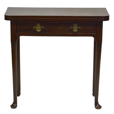 Lot 381 - Georgian country made oak tea table