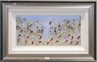 Lot 295 - Mary Shaw, Floral landscape