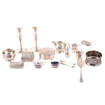 Lot 232 - Georgian silver berry spoon, Solomon Royes, London 1819, and other silver and plated wares.