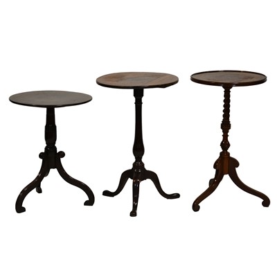 Lot 439 - Three tripod tables