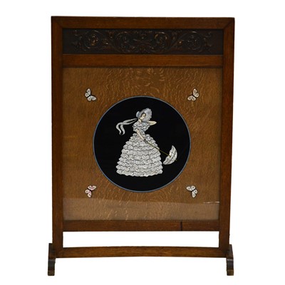 Lot 385 - 1930's fire screen