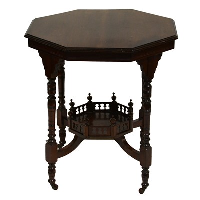 Lot 407 - Victorian walnut window table