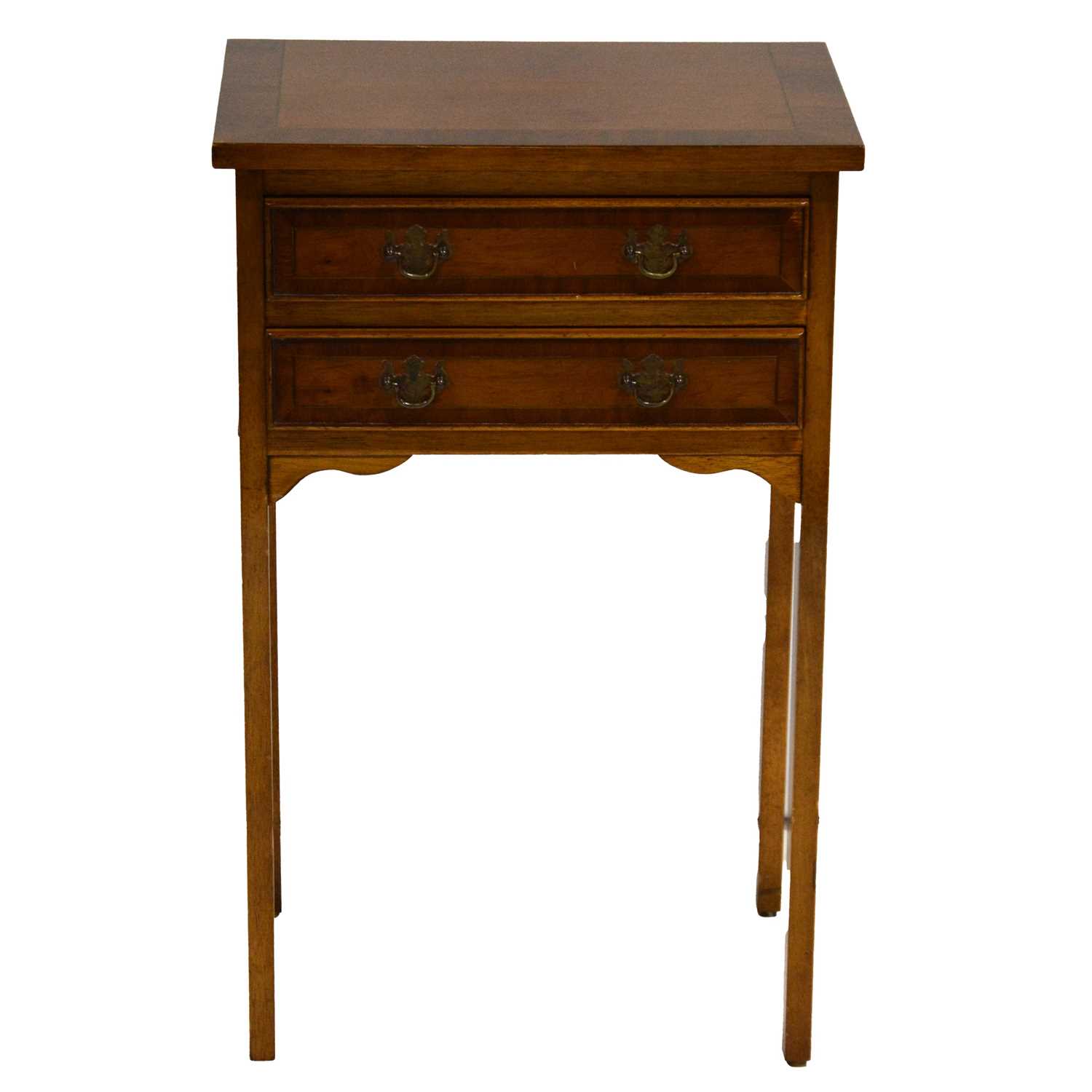 Lot 367 - Modern cherry wood side table