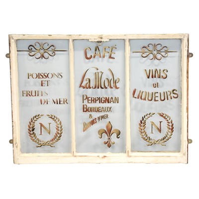 Lot 457 - French cafe window