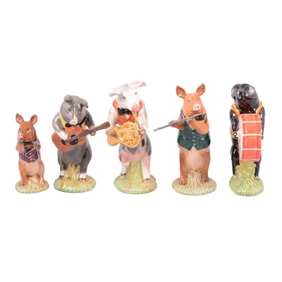 Lot 46 - Thirteen Beswick Pig Promenade figurines.