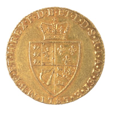 Lot 205 - George III Gold Spade Guinea, 1787