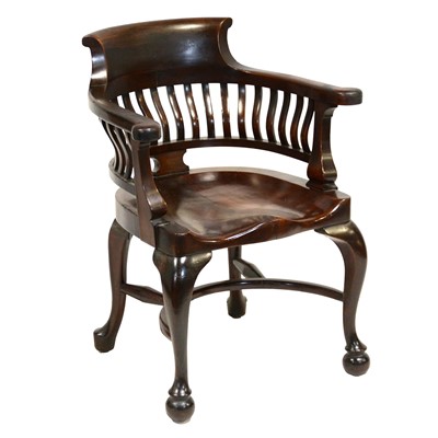 Lot 427 - 19th Century mahogany captain's chair