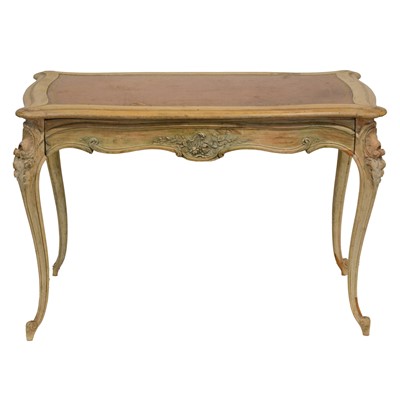 Lot 446 - French stripped walnut writing table