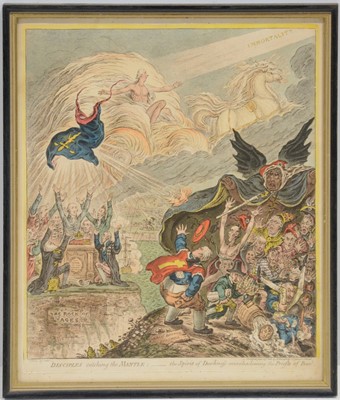 Lot 285 - James Gillray, Disciples Catching the Mantle